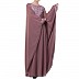 Kaftan abaya with Chikan embroidery work- Puce Pink Kaftan abaya with Chikan embroidery work- Puce Pink